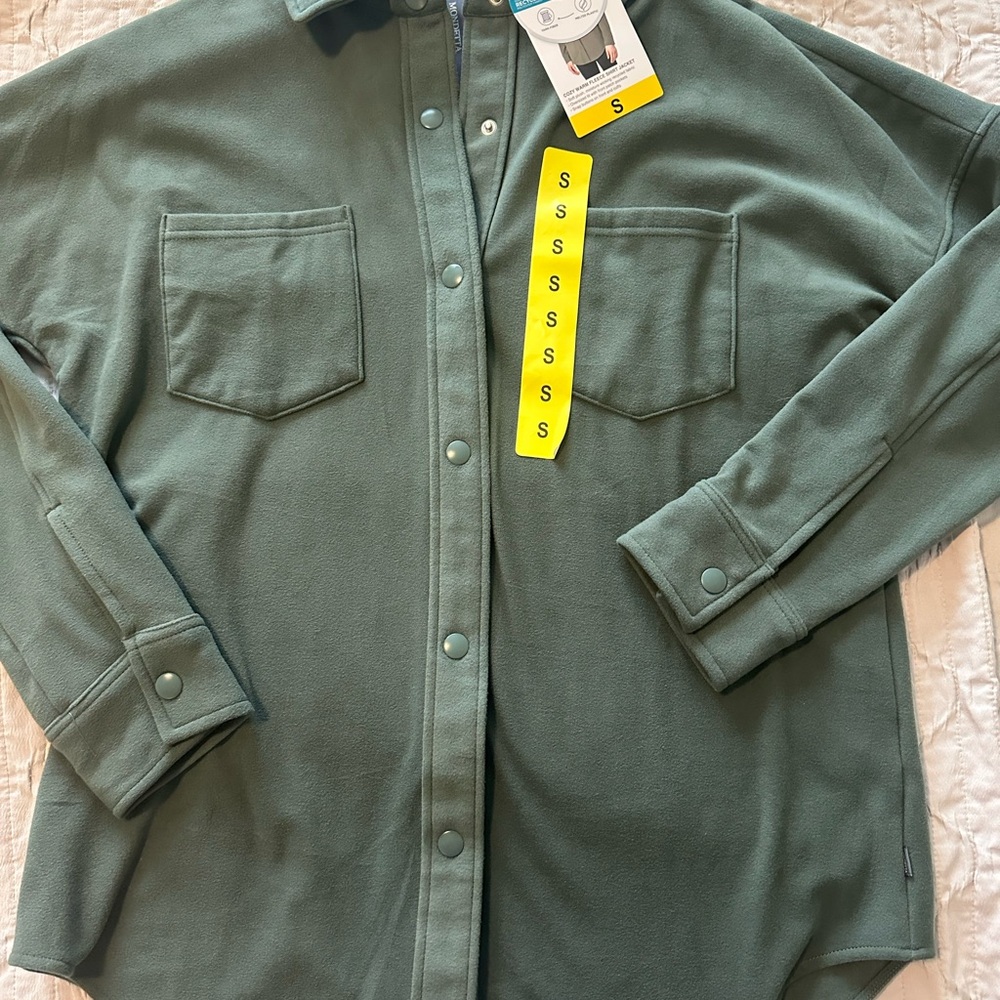 Women’s Green Button Down Flannel Shirt